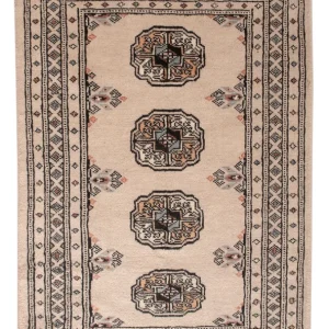 Pakistan Teppich - 90 x 60 cm - creme