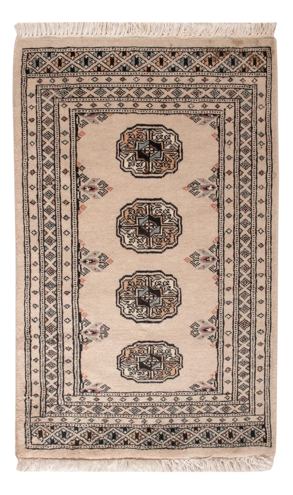 Pakistan Teppich - 90 x 60 cm - creme