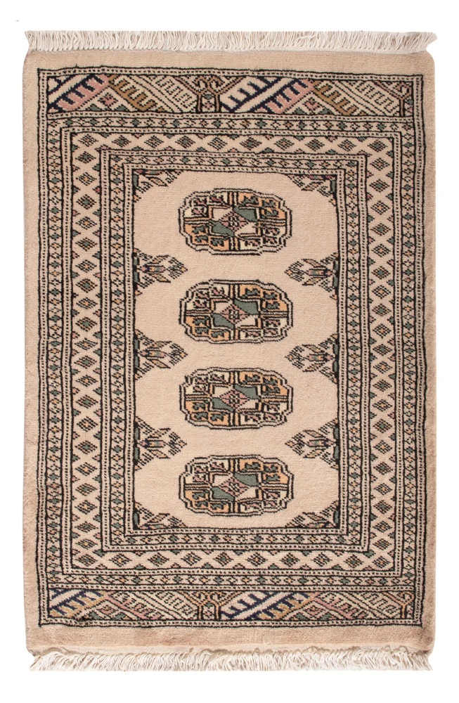 Pakistan Teppich - 91 x 65 cm - creme