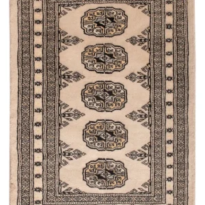 Pakistan Teppich - 95 x 63 cm - creme