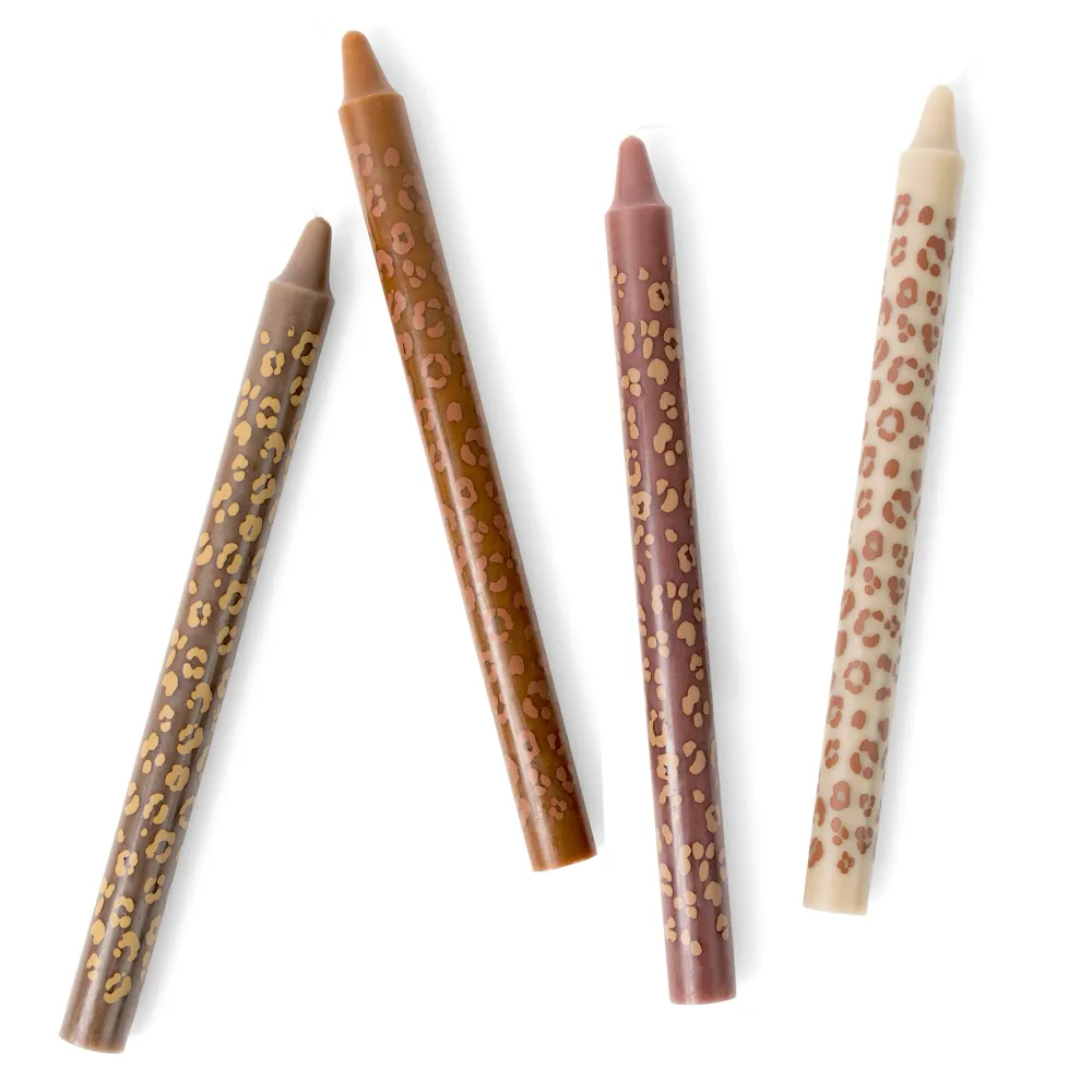 Palette Amsterdam | Designkerzen im 4er Set - Wilde Romanze