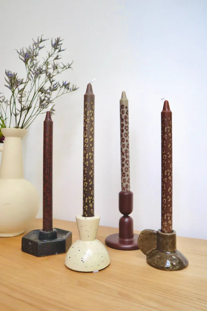 Palette Amsterdam | Designkerzen im 4er Set - Wilde Romanze