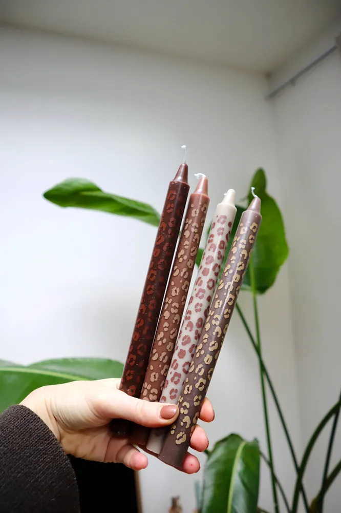 Palette Amsterdam | Designkerzen im 4er Set - Wilde Romanze