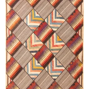 Patchwork Teppich 200 x 150 cm - mehrfarbig