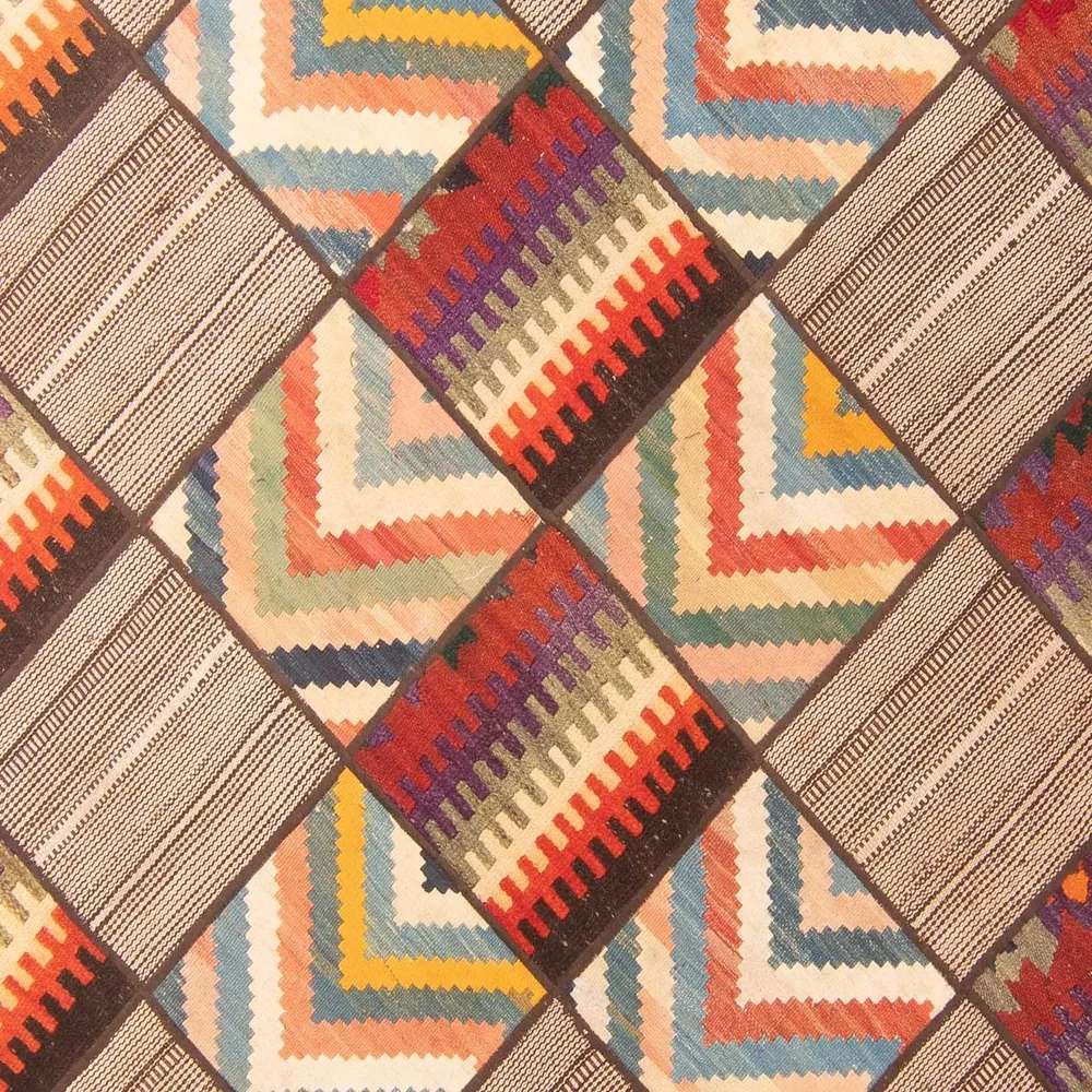 Patchwork Teppich 200 x 150 cm - mehrfarbig