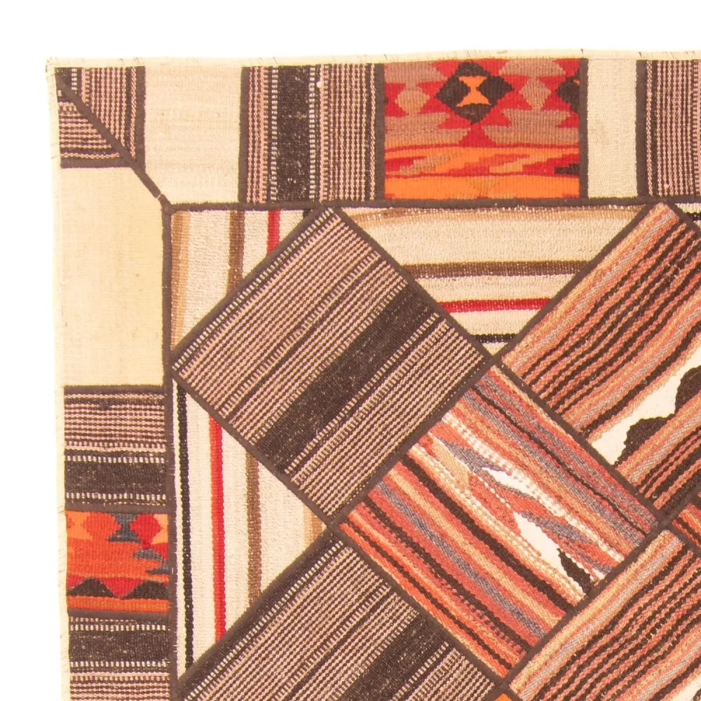 Patchwork Teppich 200 x 150 cm - mehrfarbig