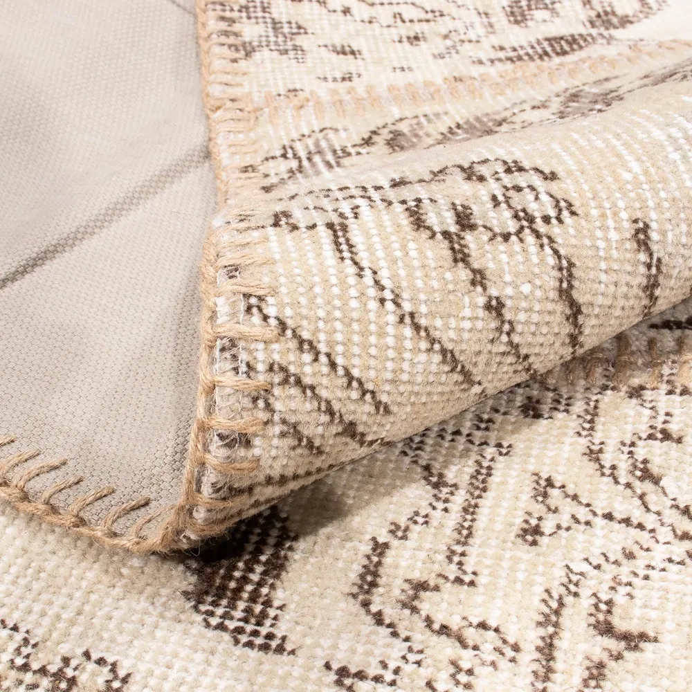 Patchwork Teppich 240 x 170 cm - hellbraun