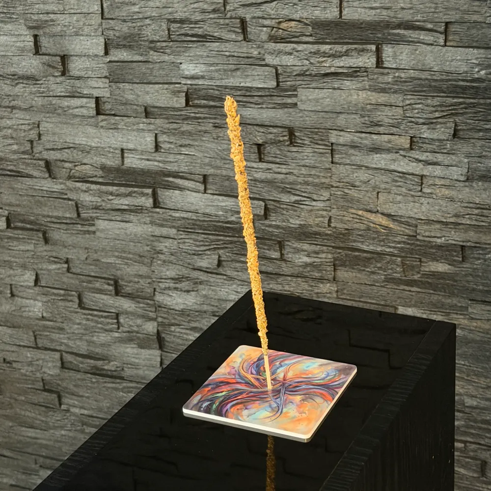 Pentagramm – Motiv 11 | Abstrakter Räucherstäbchenhalter aus Acryl - 10 × 10 cm