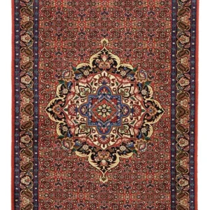 Perserteppich - Bidjar - 136 x 71 cm - dunkelrot
