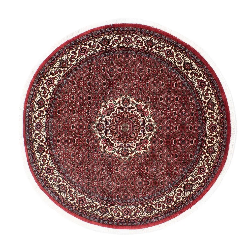 Perserteppich - Bidjar 150 x 150 cm - dunkelrot