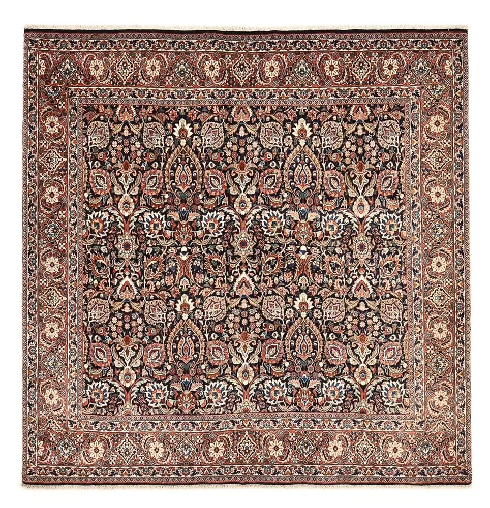 Perserteppich - Bidjar quadratisch - 210 x 210 cm - rost