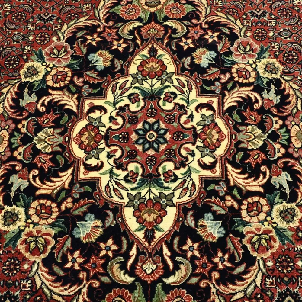 Perserteppich - Bidjar - Royal - 194 x 153 cm - dunkelrot