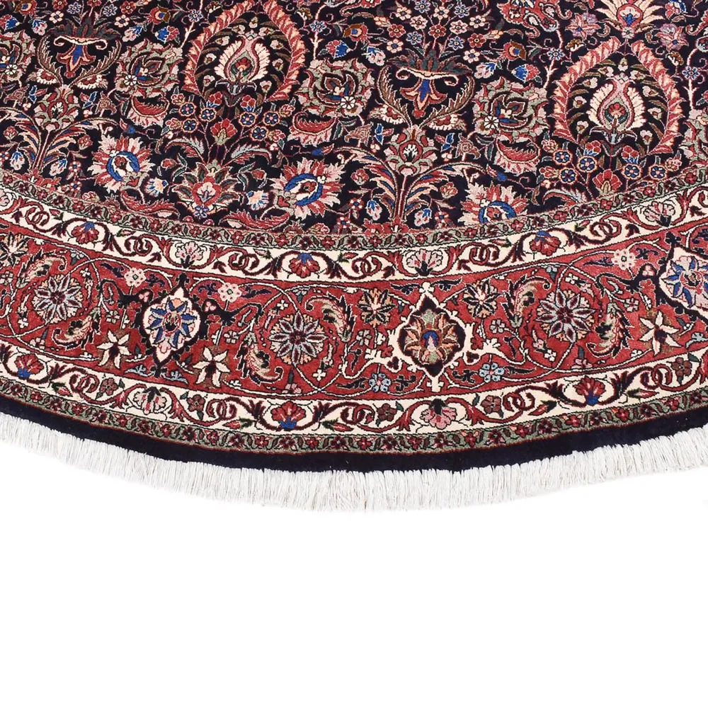 Perserteppich - Bidjar rund - 300 x 300 cm - dunkelrot