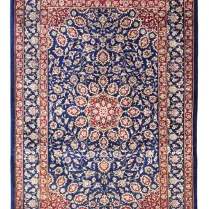 Perserteppich - Ghom 117 x 78 cm - dunkelblau
