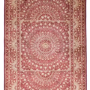 Perserteppich - Ghom 151 x 100 cm - dunkelrot