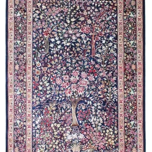 Perserteppich - Ghom 152 x 100 cm - dunkelblau