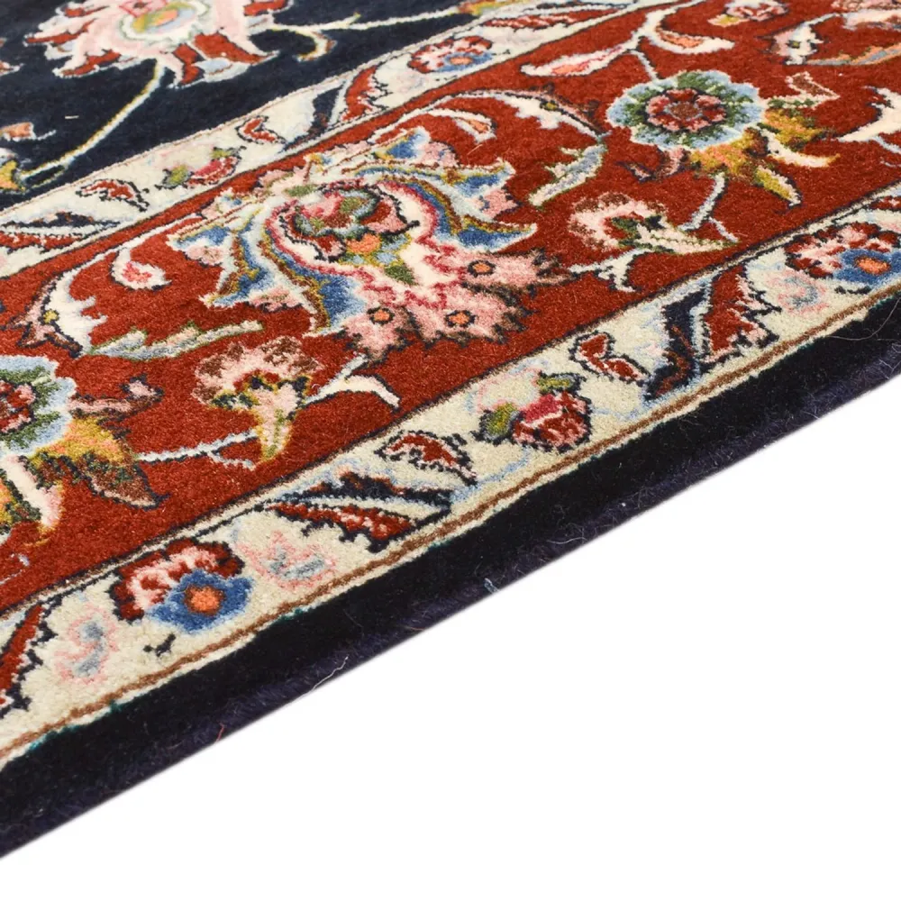Perserteppich - Ghom - 180 x 140 cm - dunkelblau