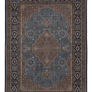 Perserteppich - Ghom - 209 x 140 cm - blau