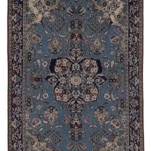 Perserteppich - Ghom - 218 x 140 cm - blau