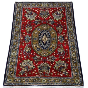 Perserteppich - Ghom 97 x 78 cm - rot