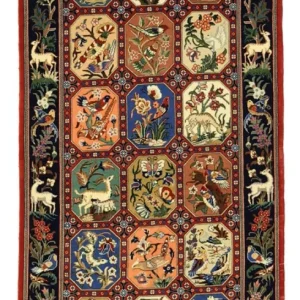 Perserteppich - Ghom - Royal - 114 x 56 cm - mehrfarbig