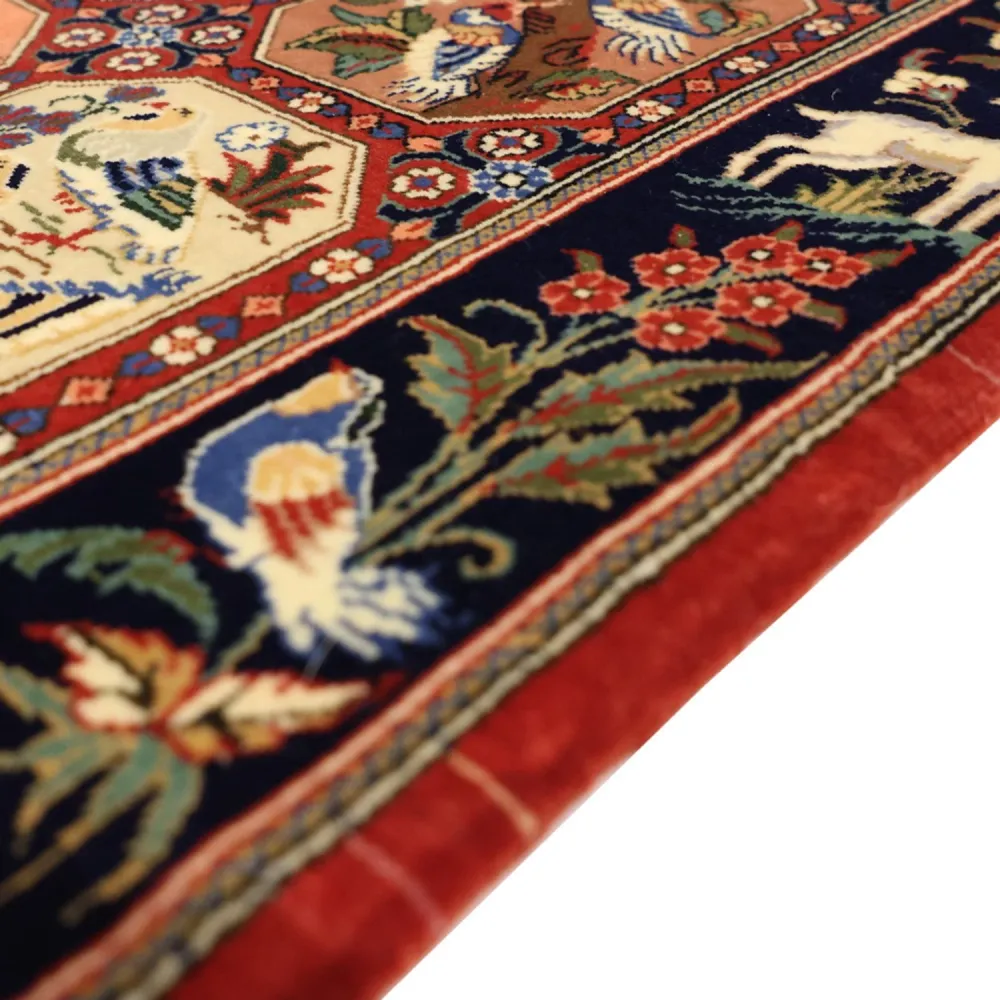 Perserteppich - Ghom - Royal - 114 x 56 cm - mehrfarbig
