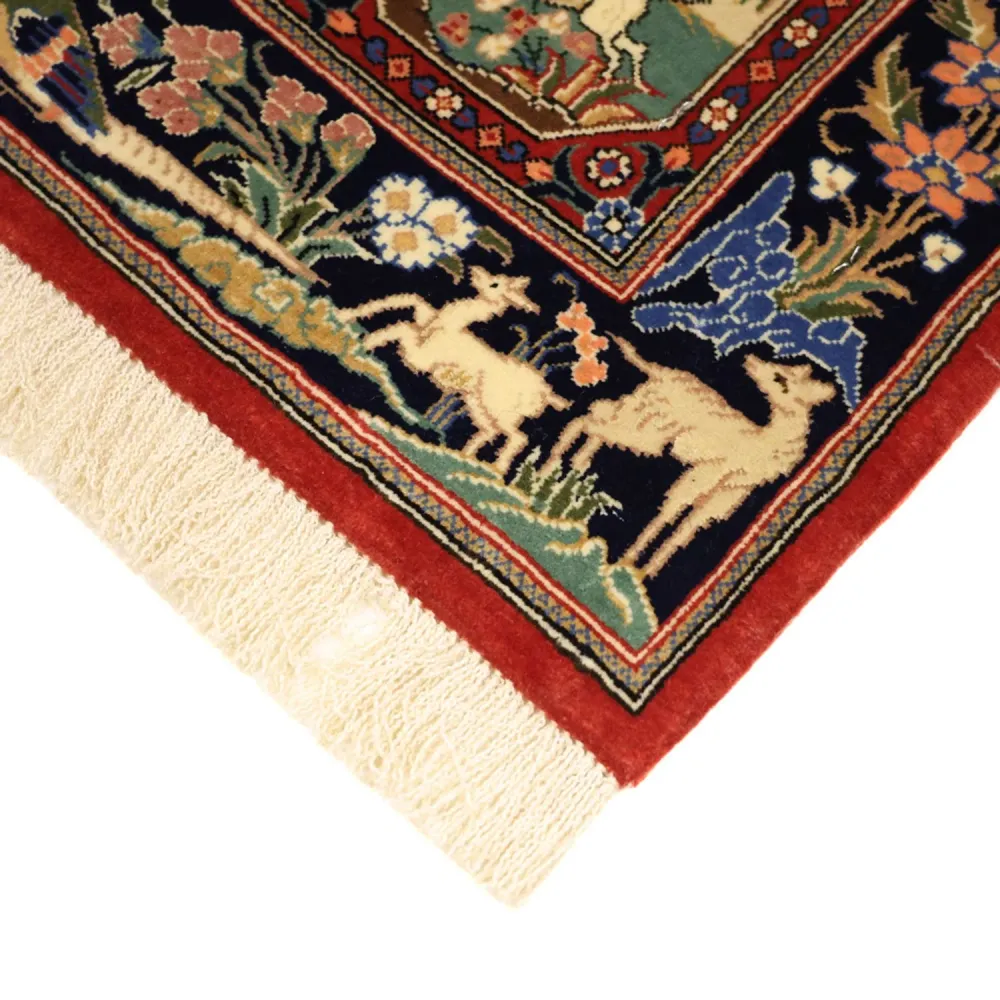 Perserteppich - Ghom - Royal - 114 x 56 cm - mehrfarbig