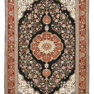 Perserteppich - Ghom - Royal - 218 x 138 cm - dunkelblau