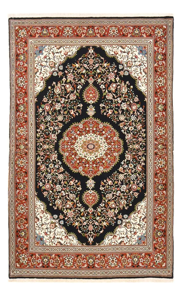 Perserteppich - Ghom - Royal - 218 x 138 cm - dunkelblau