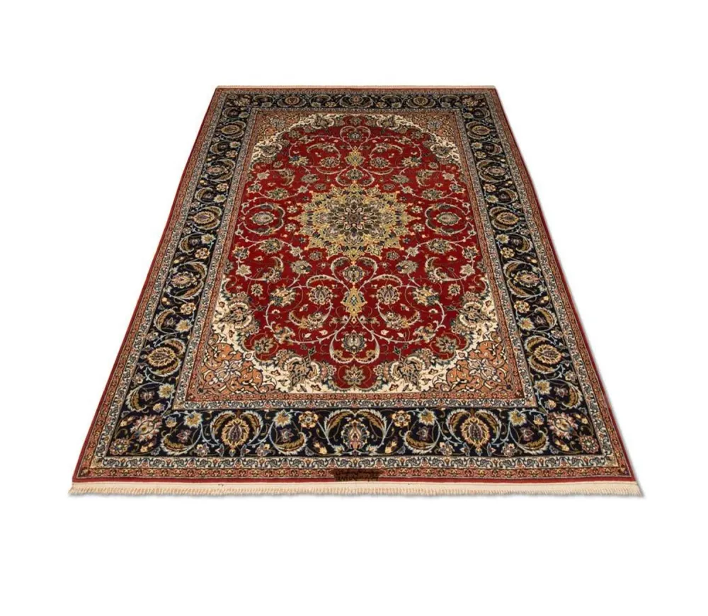 Perserteppich - Isfahan - Premium 224 x 157 cm Wohnzimmer Teppich
