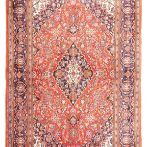 Perserteppich - Keshan 217 x 139 cm - hellrot