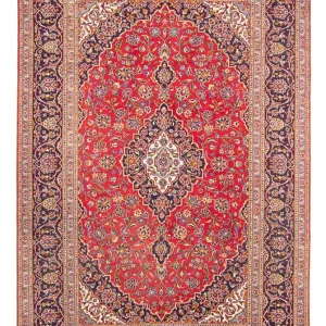 Perserteppich - Keshan - 295 x 198 cm - rot