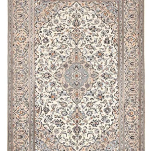 Perserteppich - Keshan - 303 x 202 cm - dunkelbeige