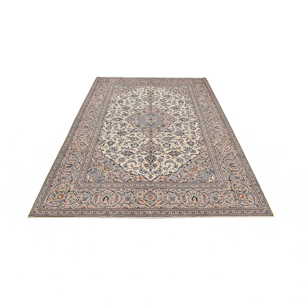 Perserteppich - Keshan - 303 x 202 cm - dunkelbeige