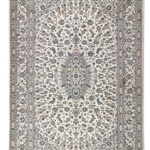 Perserteppich - Keshan - 323 x 216 cm - hellgrau