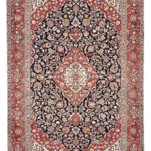 Perserteppich - Keshan - 330 x 217 cm - dunkelblau