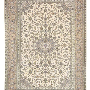 Perserteppich - Keshan - 345 x 250 cm - hellbeige
