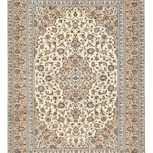 Perserteppich - Keshan - 349 x 241 cm - hellbeige