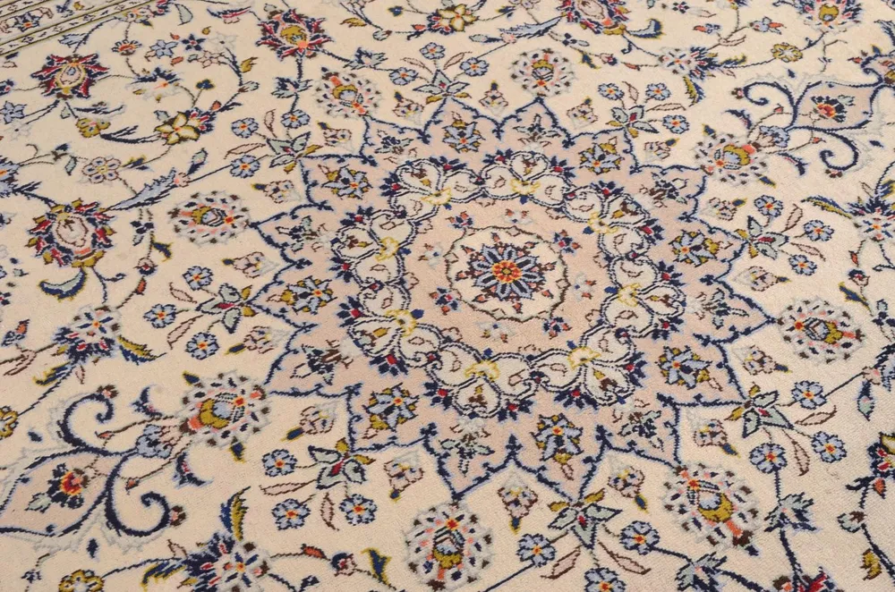 Perserteppich - Keshan 350 x 246 cm - beige