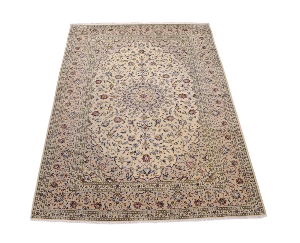 Perserteppich - Keshan 350 x 246 cm - beige