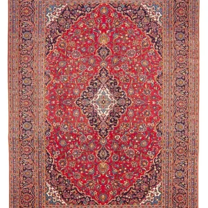 Perserteppich - Keshan - 356 x 256 cm - rot