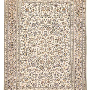 Perserteppich - Keshan - 382 x 275 cm - hellbeige