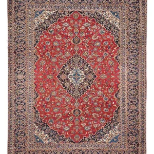 Perserteppich - Keshan - 396 x 301 cm - rot