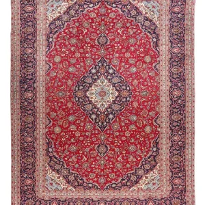 Perserteppich - Keshan 398 x 293 cm - rot