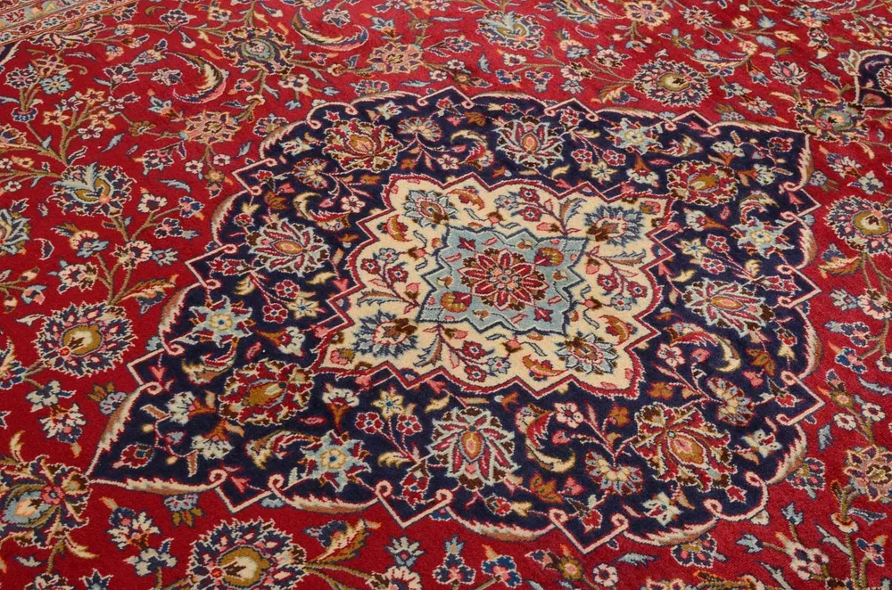 Perserteppich - Keshan 398 x 293 cm - rot