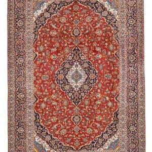 Perserteppich - Keshan - 422 x 290 cm - rot