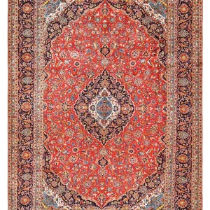 Perserteppich - Keshan - 422 x 296 cm - rot