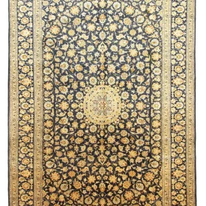 Perserteppich - Keshan 423 x 298 cm - blau