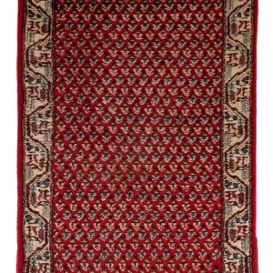 Perserteppich - Mir 203 x 77 cm - dunkelrot