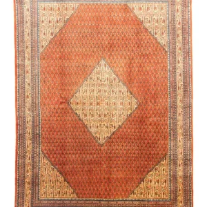 Perserteppich - Mir 300 x 206 cm - orange